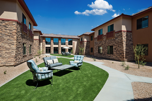 Independent Living Community - Courtyard Area