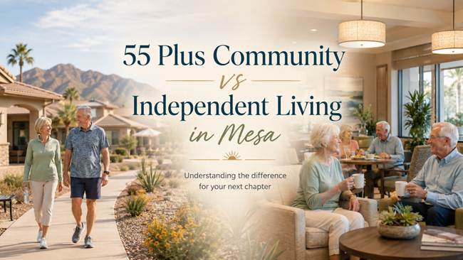 55 Plus Community vs Independent Living in Mesa